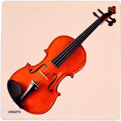 Violin & Sheet Music Set of 4 Coasters 