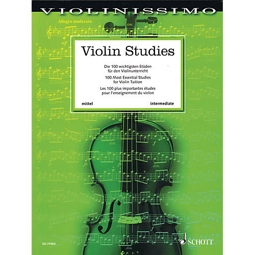 Schott Violin Studies (100 Most Essential Studies for Violin Tuition) String Series Softcover