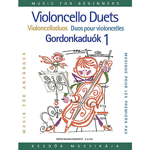 Editio Musica Budapest Violoncello Duos for Beginners - Volume 1 EMB Series Composed by Arpad Pejtsik