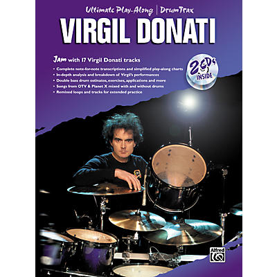 Alfred Virgil Donati Ultimate Drum Play-Along Book with 2 CDs