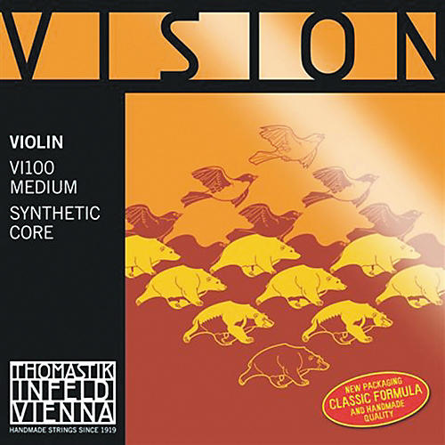 Thomastik Vision 4/4 Violin Strings Medium E, Medium 3/4 Size