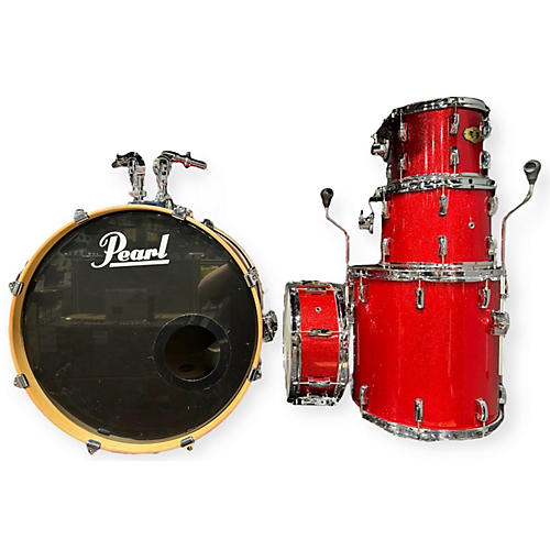 Pearl Vision Maple Drum Kit Red Sparkle