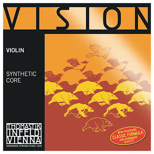 Thomastik Vision Titanium Orchestra Violin Strings D, Silver 4/4 Size