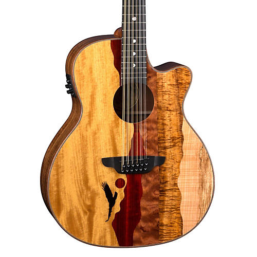 Luna Guitars Vista Eagle 12-String Acoustic-Electric Guitar Natural