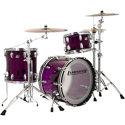 Ludwig Vistalite 3-Piece Fab Shell Pack With 22" Bass Drum