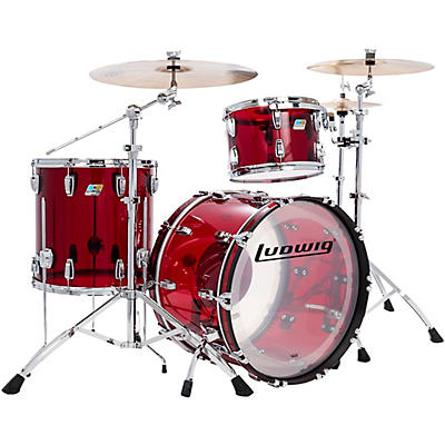 Ludwig Vistalite 50th Anniversary Pro Beat 3-Piece Shell Pack With 24" Bass Drum