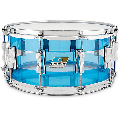 Ludwig Vistalite 50th Anniversary Snare Drum 14 x 6.5 in. Blue/Clear/Blue