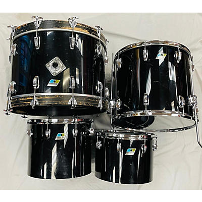 Ludwig Vistalite SOLID BLACK Drum Kit