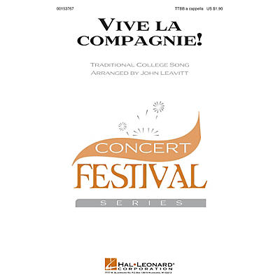 Hal Leonard Vive la compagnie! TTBB A Cappella arranged by John Leavitt