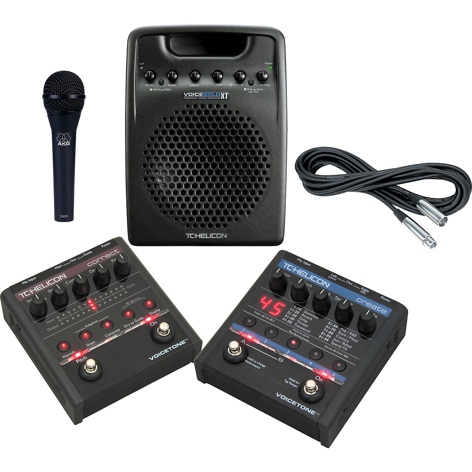 TC Helicon Vocal Pedal & Personal Monitor Package Musician's Friend