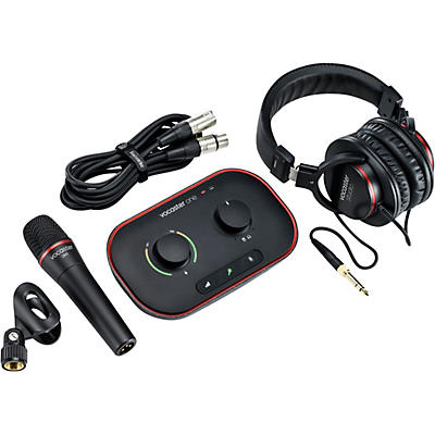 Focusrite Vocaster One Studio Essential Podcasting Bundle for Content Creation