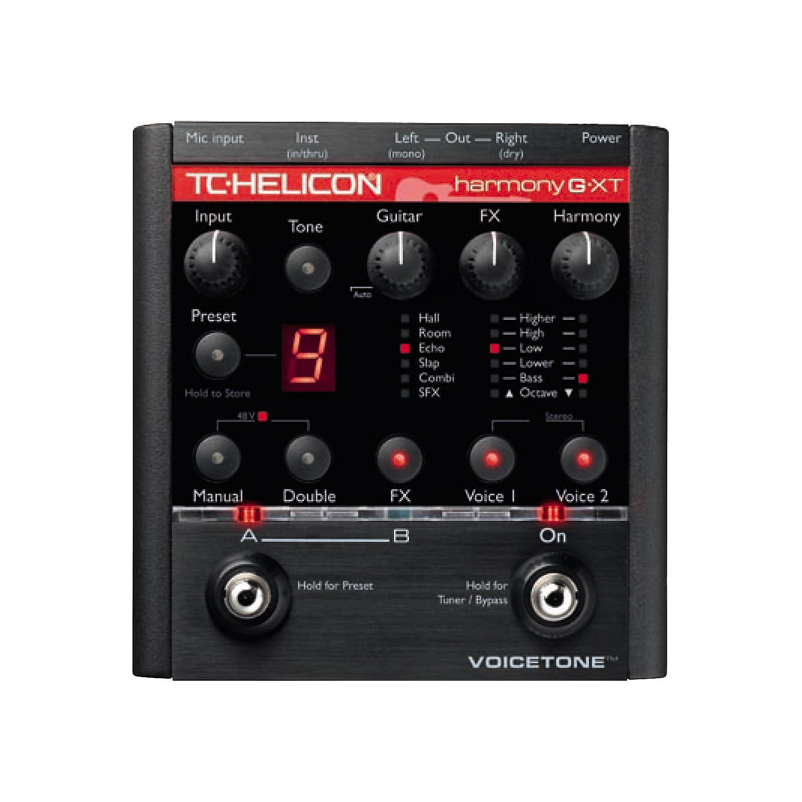 Open Box TC Helicon VoiceTone Harmony GXT Vocal Harmony and Effects