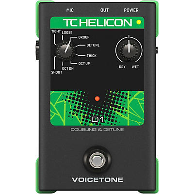 TC Helicon VoiceTone Single D1 Doubling & Detune Effects Pedal