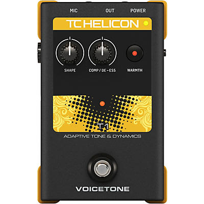 TC Helicon VoiceTone Single T1 Adaptive Tone & Dynamics Effects Pedal