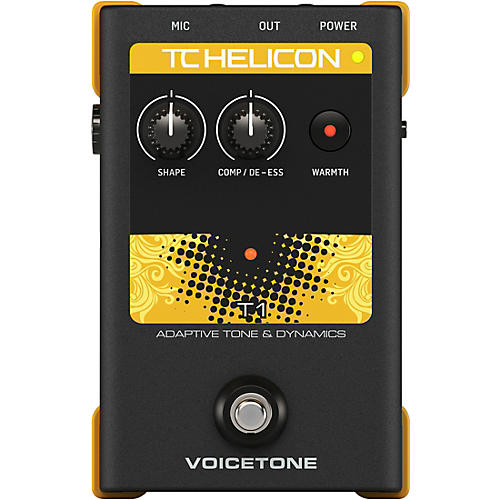 TC Helicon VoiceTone Single T1 Adaptive Tone & Dynamics Effects Pedal Condition 1 - Mint