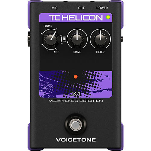 TC Helicon VoiceTone Single X1 Megaphone & Distortion Effects Pedal Condition 1 - Mint