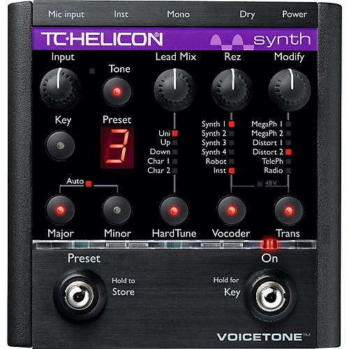 TC Helicon VoiceTone Synth HardTune & Vocoder Pedal | Musician's