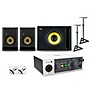 Universal Audio Volt 1 With KRK ROKIT G5 Studio Monitor Pair & S10 Subwoofer (Stands & Cables Included) - ROKIT 5