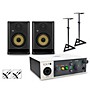 Universal Audio Volt 1 with KRK ROKIT G5 Studio Monitor Pair (Stands & Cables Included) ROKIT 5