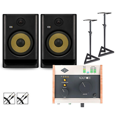Universal Audio Volt 176 with KRK ROKIT G5 Studio Monitor Pair (Stands & Cables Included) ROKIT 8