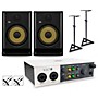 Universal Audio Volt 2 With KRK ROKIT G5 Studio Monitor Pair (Stands & Cables Included) - ROKIT 8