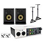 Universal Audio Volt 2 with KRK ROKIT G5 Studio Monitor Pair (Stands & Cables Included) ROKIT 5