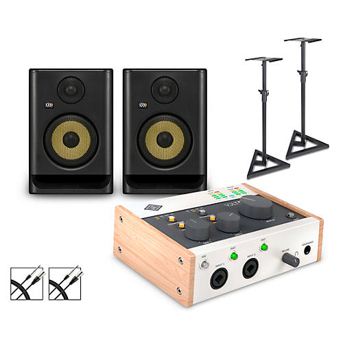 Universal Audio Volt 276 with KRK ROKIT G5 Studio Monitor Pair (Stands & Cables Included) ROKIT 5