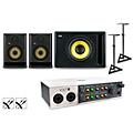 Universal Audio Volt 4 with KRK ROKIT G5 Studio Monitor Pair & S10 Subwoofer (Stands & Cables Included) ROKIT 5ROKIT 5