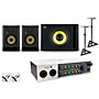 Universal Audio Volt 4 with KRK ROKIT G5 Studio Monitor Pair & S10 Subwoofer (Stands & Cables Included) ROKIT 5