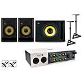Universal Audio Volt 4 with KRK ROKIT G5 Studio Monitor Pair & S10 Subwoofer (Stands & Cables Included) ROKIT 5ROKIT 8