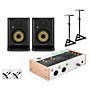 Universal Audio Volt 476 With KRK ROKIT G5 Studio Monitor Pair (Stands & Cables Included) - ROKIT 5