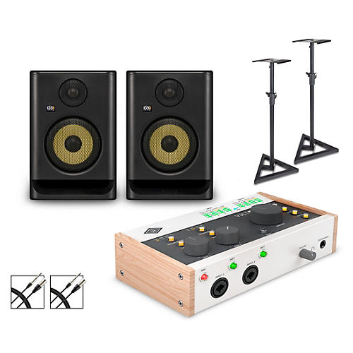 Universal Audio Volt 476 with KRK ROKIT G5 Studio Monitor Pair (Stands & Cables Included) ROKIT 5