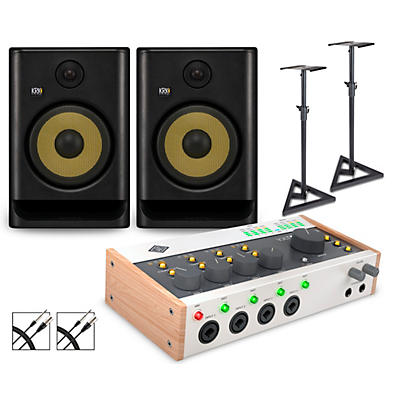 Universal Audio Volt 476P with KRK ROKIT G5 Studio Monitor Pair (Stands & Cables Included)