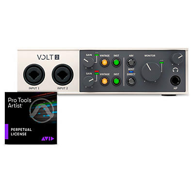 Universal Audio Volt USB Audio Interface with AVID Pro Tools Artist Perpetual License