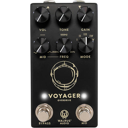 Walrus Audio Voyager Pre-Amp/Overdrive MKII Effects Pedal Black