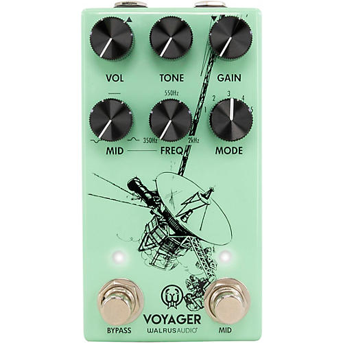 Walrus Audio Voyager Pre-Amp/Overdrive MKII Effects Pedal Seafoam