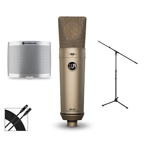 WA-87 Package with Sterling Audio Vocal Microphone Shield
