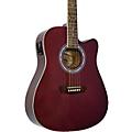 Washburn WA90CE Dreadnought Acoustic-Electric Guitar Wine RedWine Red
