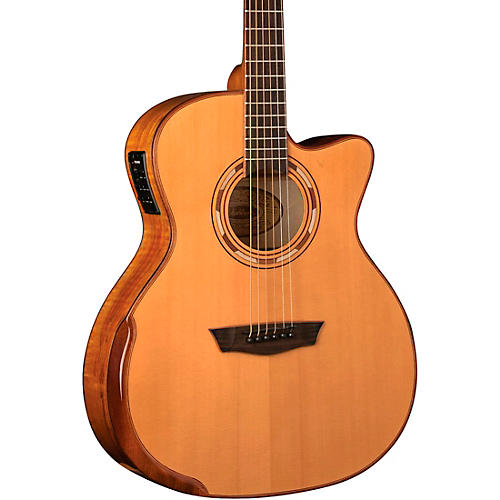 Washburn WCG66SCE-O Comfort Deluxe 66 Series Grand Auditorium Acoustic-Electic Guitar Natural