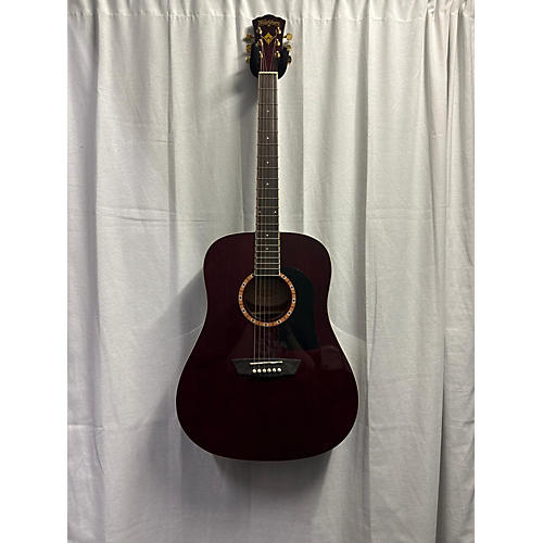 Washburn WD100DL Acoustic Guitar Wine Red