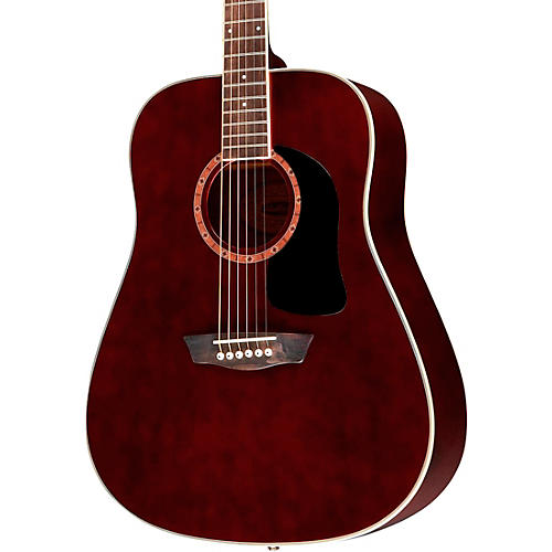 Washburn WD100DL Dreadnought Mahogany Acoustic Guitar Condition 2 - Blemished Transparent Wine Red 197881256944