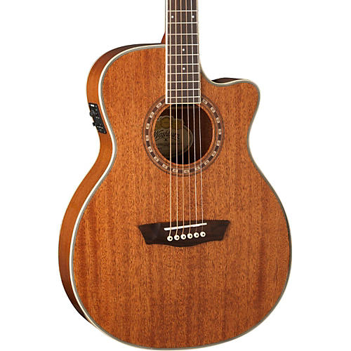 WF19SCE Mahogany Solid Top Folk Acoustic-Electric Guitar