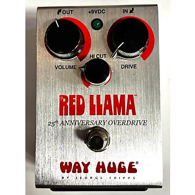 Way Huge Electronics WHE206 Red Llama Overdrive 25th Anniversary Effect Pedal