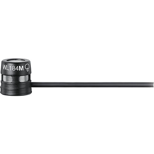 Shure WL184m Supercardioid Condenser Lavalier With TA4F Termination Black