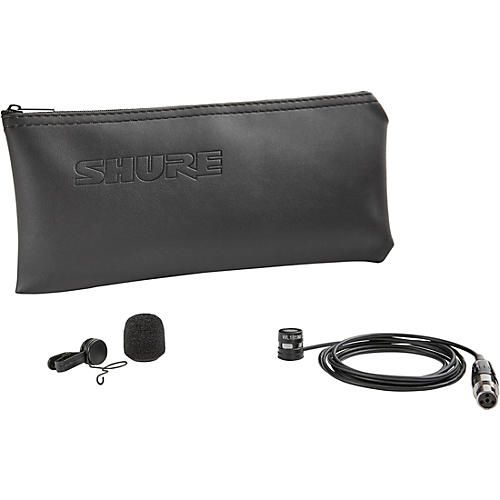 Shure WL185m Cardioid Condenser Lavalier With TA4F Termination Black