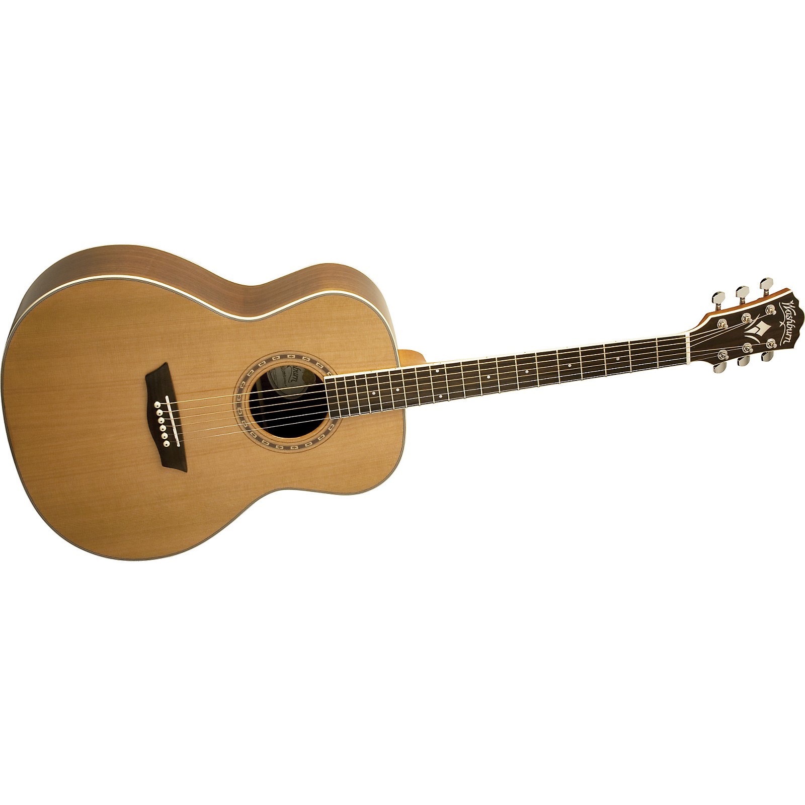 Washburn WMJ21S Solid Cedar Top Acoustic Mini Jumbo Rosewood Guitar