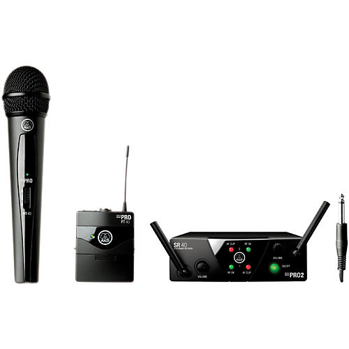 WMS 40 Mini2 Vocal/Instrument Wireless Microphone Set with D8000M Handheld