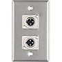 ProCo WP1008 Adapter Male XLR Wall Plate 1 Gang with (2) Male XLR