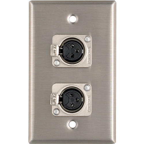 ProCo WP1013 Dual XLR Female Wall Plate