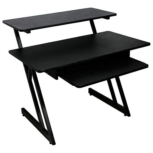 On-Stage Stands WS7500 Series Wood Workstation Black Condition 1 - Mint